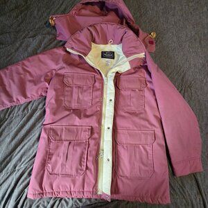 VTG Woolrich Women’s Pink Winter Coat Parka Puffer Size Large